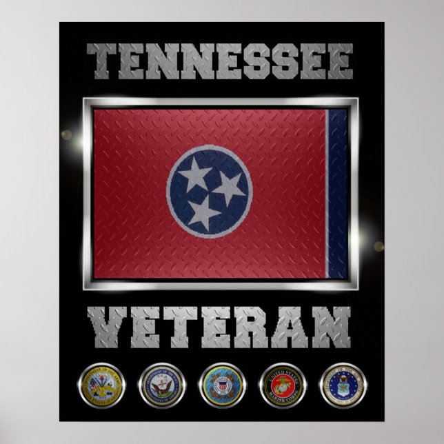 Póster Poster veterano de Tennessee (Frente)