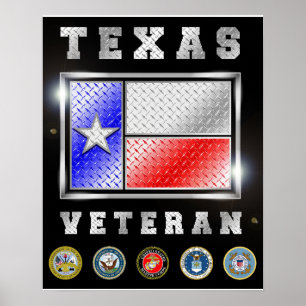 Póster Poster Veterano de Texas
