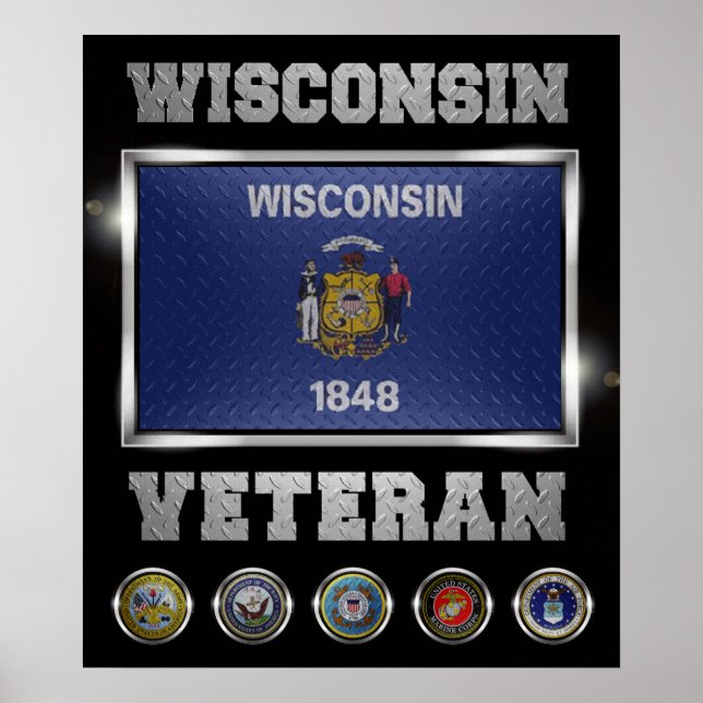 Póster Poster veterano de Wisconsin (Frente)