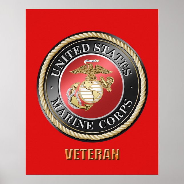 Póster POSTER veterano del USMC (Frente)