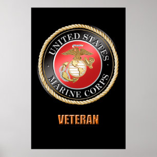 Póster POSTER veterano del USMC