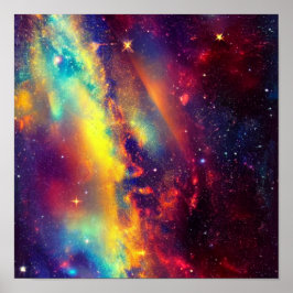Póster Poster Vibrant Nebula