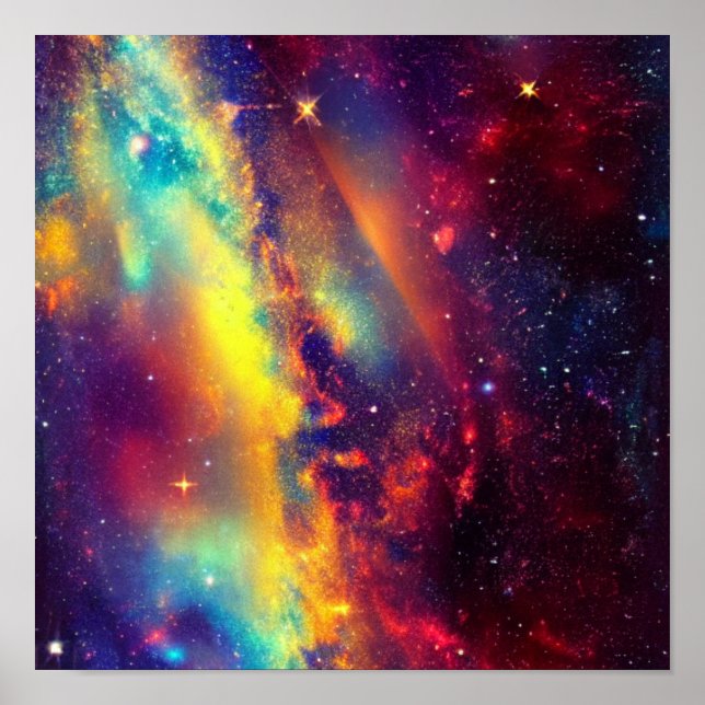 Póster Poster Vibrant Nebula (Frente)