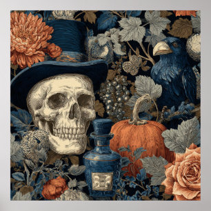 Póster Poster victoriano de Halloween