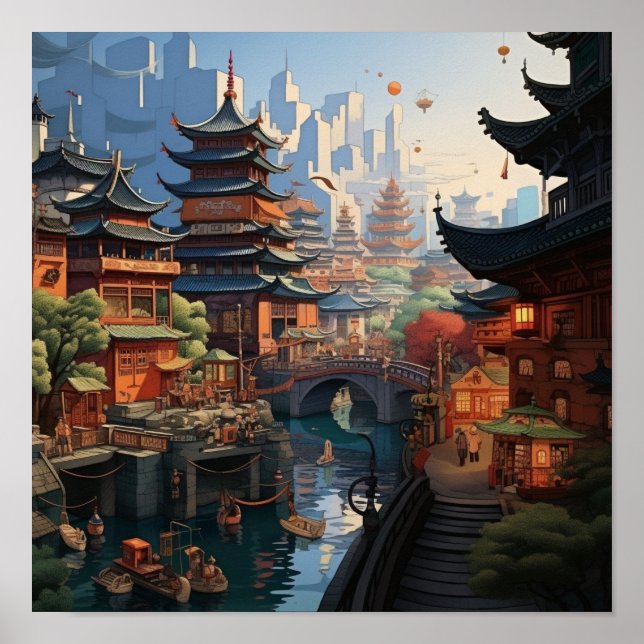 Póster Poster Viejo de Shanghai (Frente)