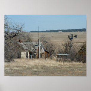 Póster Poster viejo del cortijo