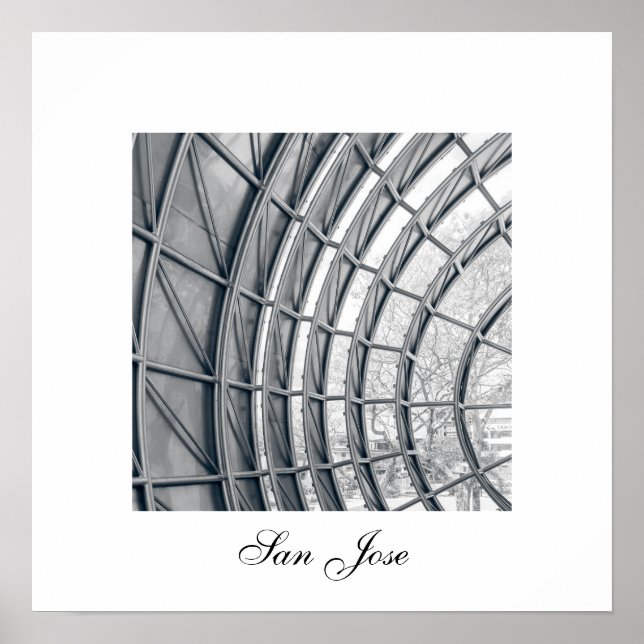 Póster Poster viereckig, Architekturdetail schwarz weiß (Frente)