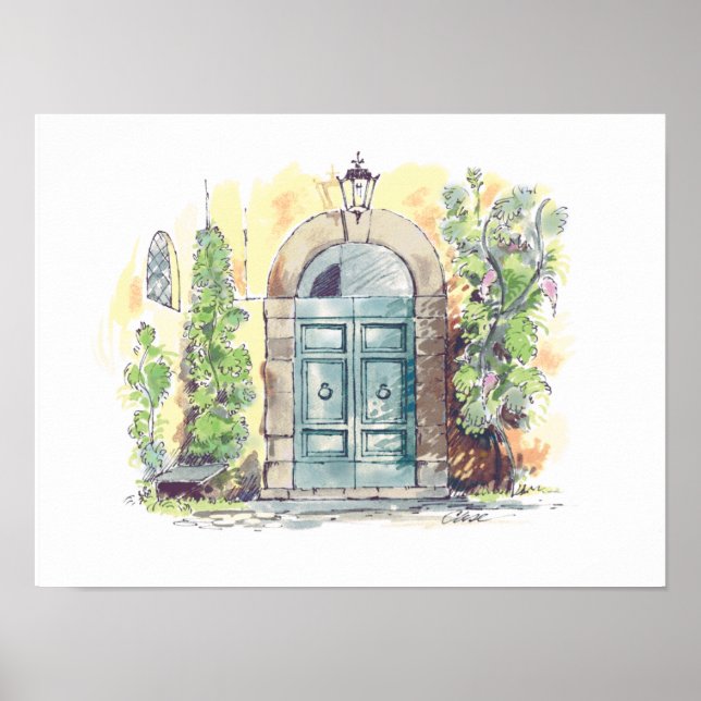 Póster Poster Villa Door Florence (Frente)