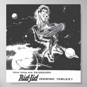 Póster Poster - Vintage 1940 Ad ~ Rid-Jid Ironing Table