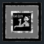 Póster Poster Vintage Cafe Elite Art Deco<br><div class="desc">Poster Vintage Cafe Elite Art Deco</div>