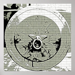 Póster Poster Vintage Cannon Grunge