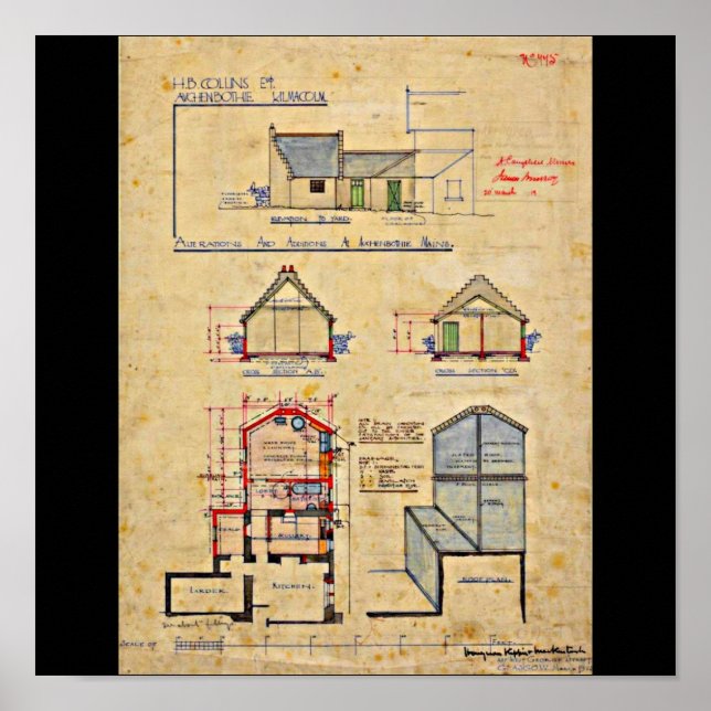 Póster Poster-Vintage-Charles Rennie Mackintosh 15 (Frente)