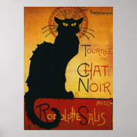 Poster Vintage Chat Noir