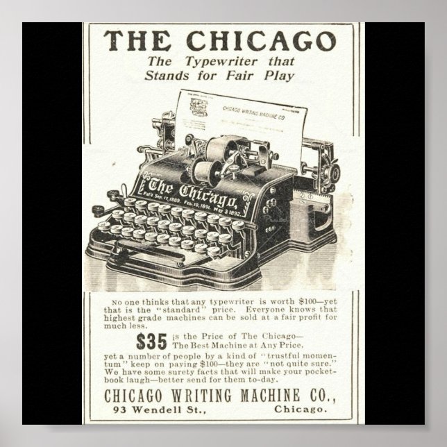 Póster Poster-Vintage Chicago Art-The Chicago (Frente)