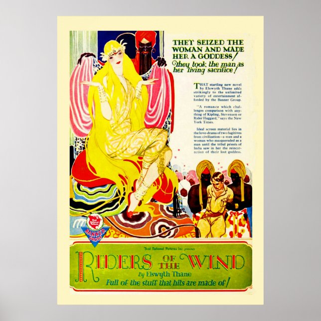 Póster Poster Vintage de cine silencioso (Frente)