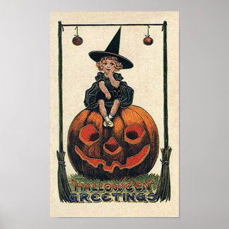 Póster Poster Vintage de Halloween