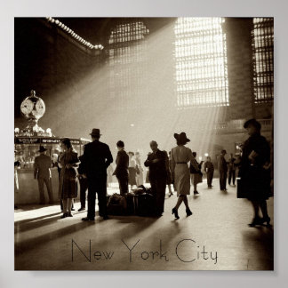 Póster Poster Vintage de la ciudad de Nueva York