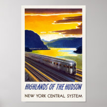 Poster Vintage de New York Railway