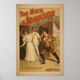 Póster Poster Vintage Demasiado Johnson