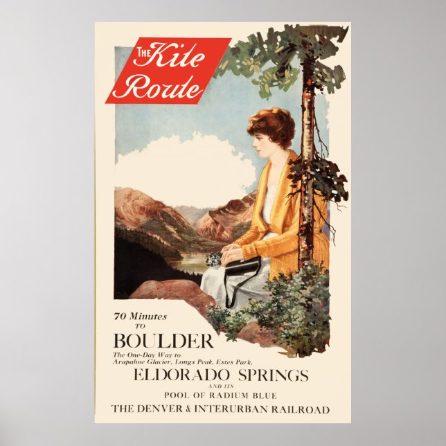 Póster Poster Vintage Denver & Interurban Railroad (Frente)