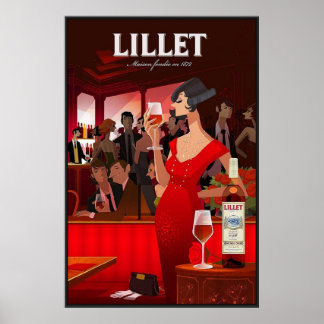 Póster Poster Vintage Lillet