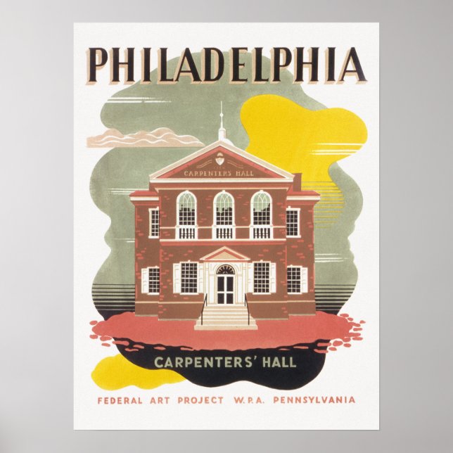 Póster Poster Vintage Pennsylvania (Frente)