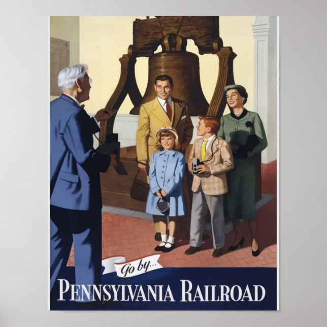 Póster Poster Vintage Pennsylvania (Frente)