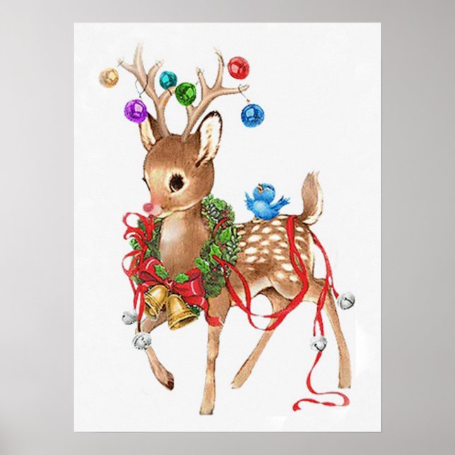 Póster Poster Vintage Rudolph (Frente)