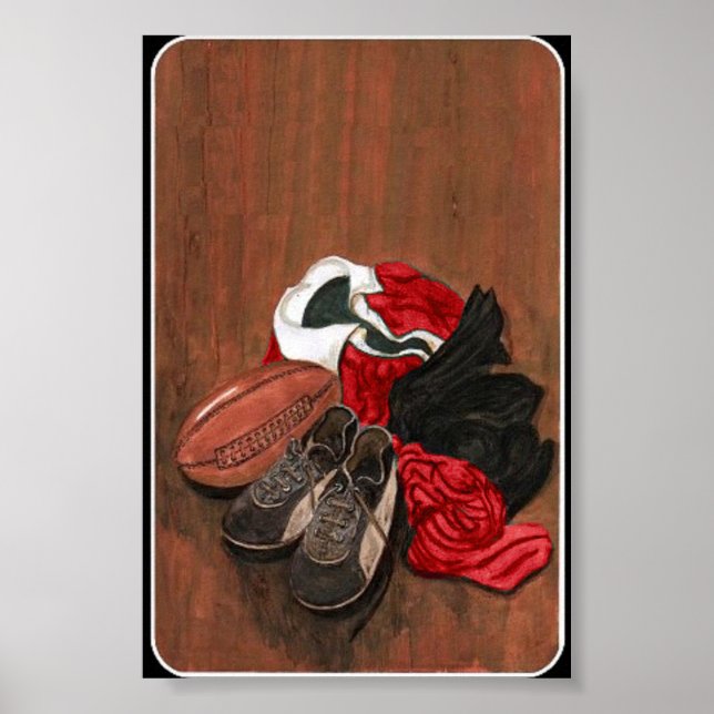 Póster Poster Vintage Rugby (Frente)