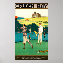 Póster Poster Vintage Scotland Golf