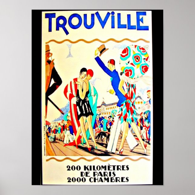 Póster Poster-Vintage Travel Art-Trouville (Frente)