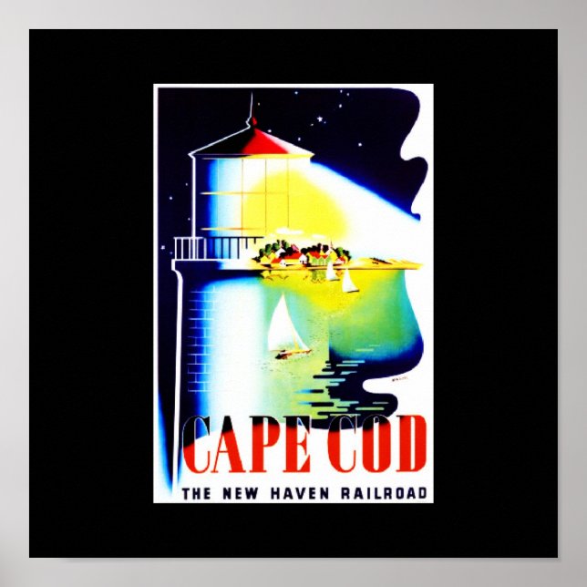 Póster Poster-Vintage Travel-Cape Cod (Frente)