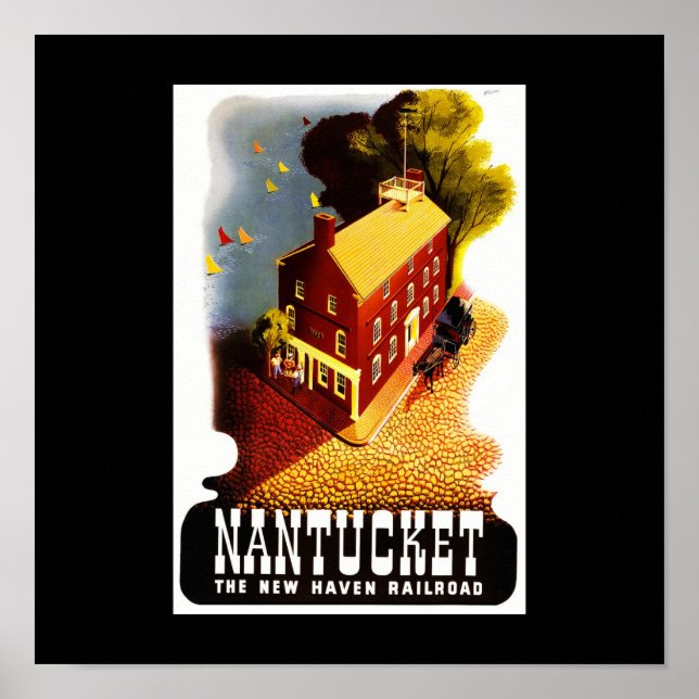 Póster Poster-Vintage Travel-Nantucket (Frente)