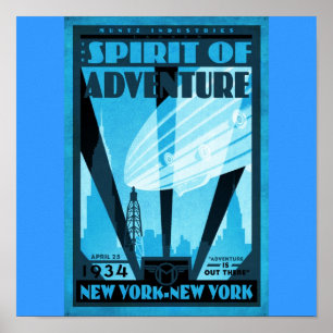 Póster Poster-Vintage Travel-Nueva York