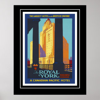 Póster Poster Vintage Travel Poster Royal York Canada