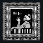 Póster Poster Vintage Wine Bar Art Deco<br><div class="desc">Poster Vintage Wine Bar Art Deco</div>