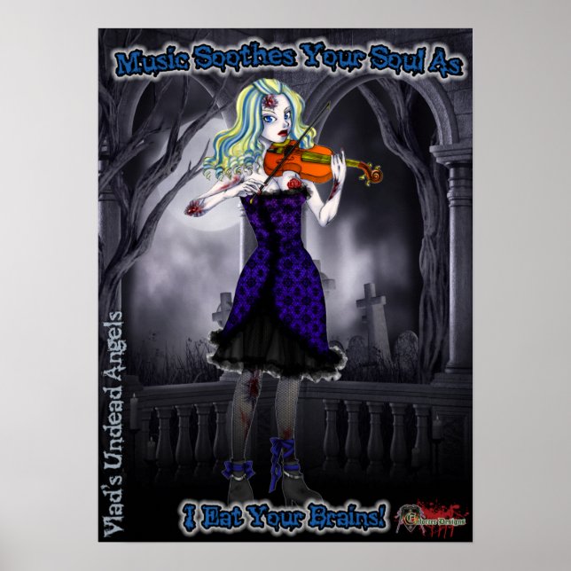 Póster Poster violinista de Ariel Zombie (Frente)