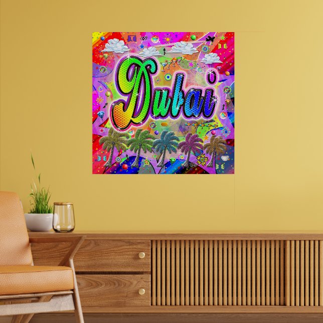 Póster Poster Vista Express de Dubai (Salón 2)