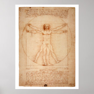 Póster Poster Vitruviana DaVinci