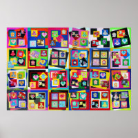 Poster Vivid Origami Art Original Tamaño 20"x30"
