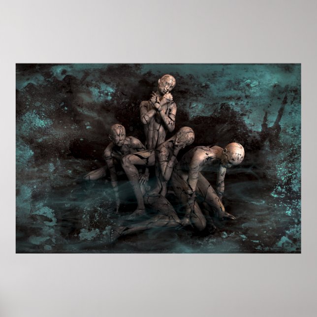 Póster poster vivo muerto (Frente)