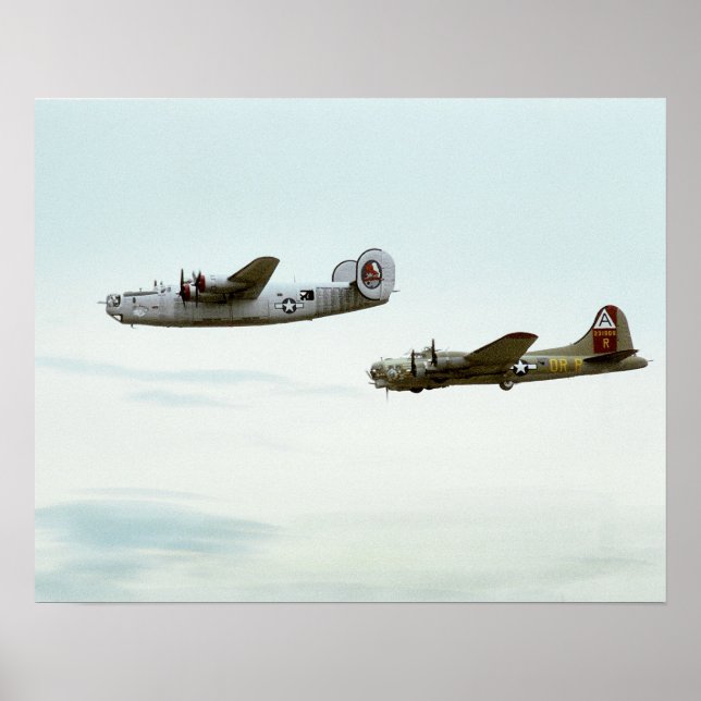 Póster Poster volador B24 y B17 (Frente)