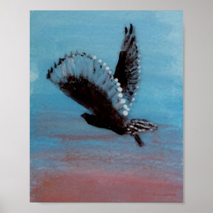 Póster Poster Volador de Bird Art Sunrise Owl