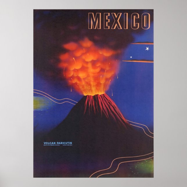 Póster Poster Volcán de México (Frente)