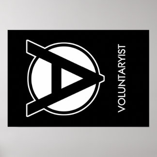 Póster Poster voluntario 19 por 13