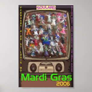 Póster Poster Voodoo Doll Mardi Gras