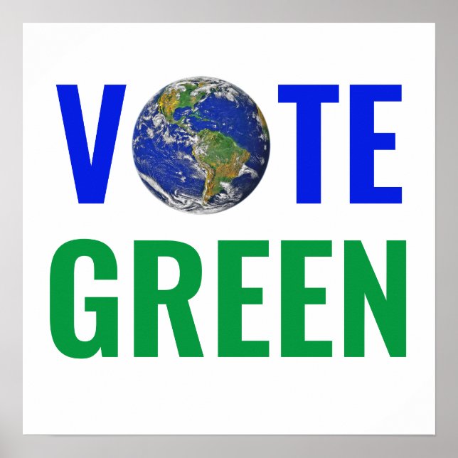 Póster Poster Vote GREEN Biden Presidente Kamala Harris (Frente)
