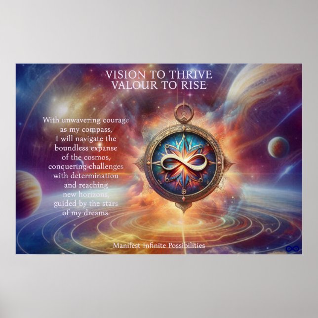 Póster Poster VTVR-ABSTRACTCOMPASS1-POSTER (Frente)