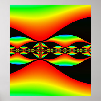 Póster Poster w/ Mandelbrot Fractal