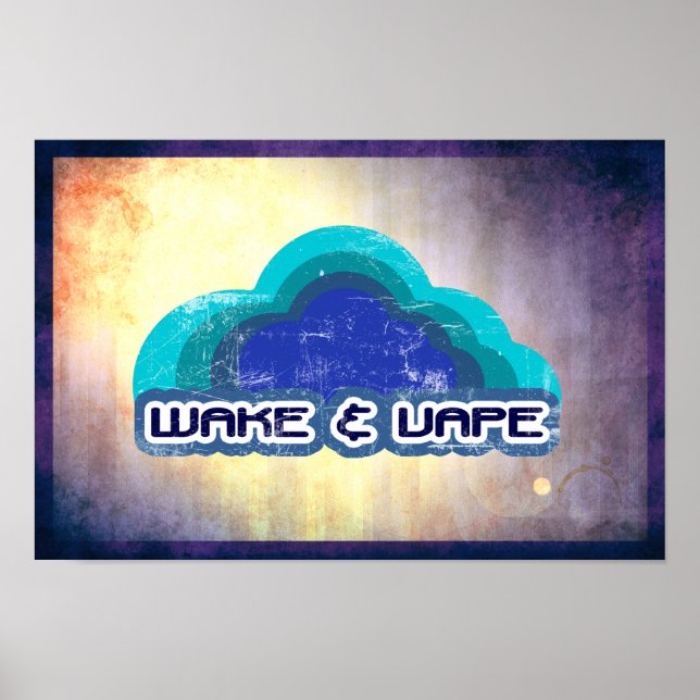 Póster Poster Wake & Vape (Frente)